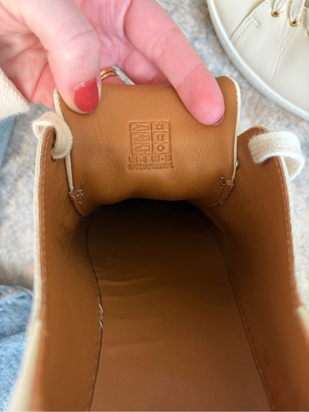 Sezane "Jack" Leather Sneakers, Size 41 - Picture 7 of 7